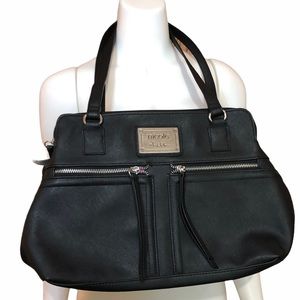 Nicole by Nicole Miller Triple Zippered Purse Bag